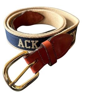 “Grandpa” ACK belt NOBBY CLOTHES SHOP  Brass  Leather ACK Belt Navy Khaki 44